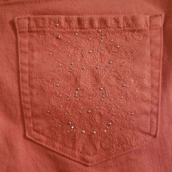 Gloria Vanderbilt Amanda All-Around Slimming Effect Pink Capris Sz 14P - Picture 4 of 9